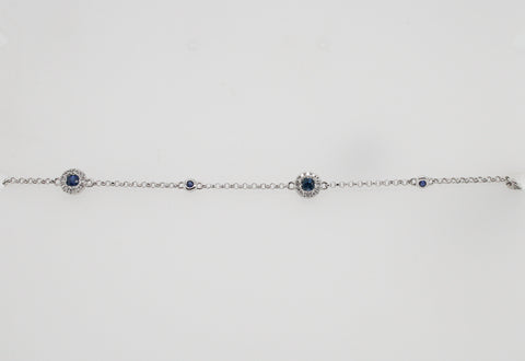 Sapphire and Diamond Bracelet