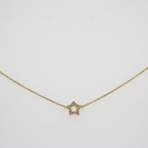 Diamond and Yellow Gold Star bracelet