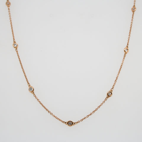 Rose Gold and Diamond Necklace