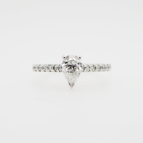 Pear Cut Diamond Engagement Ring