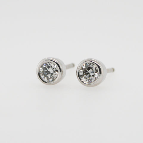 Diamond and White Gold Studs