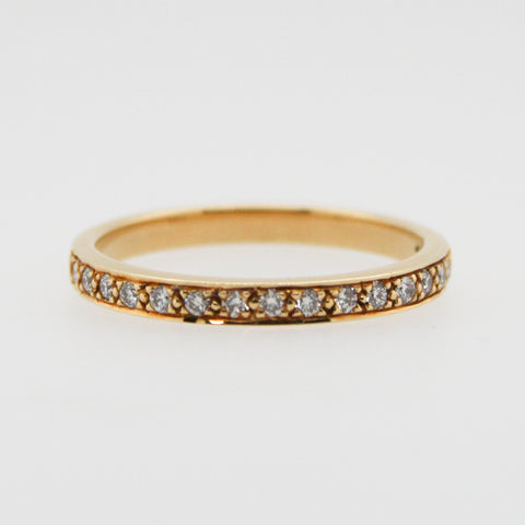 Diamond and Yellow Gold Wedding Ring
