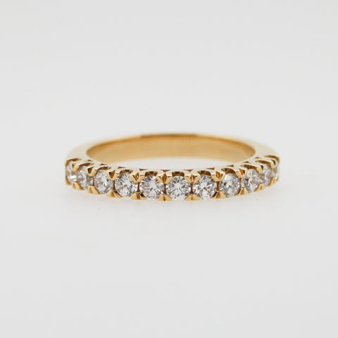 Diamond and Yellow Gold Claw Set Ring