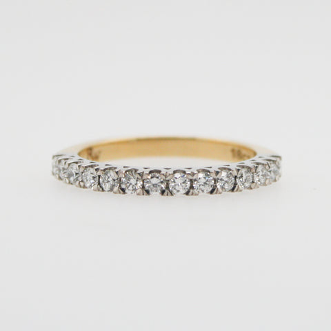 Diamond and Yellow Gold Claw Set Ring